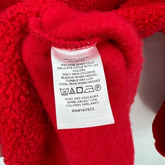 LOFT Sherpa snap collar red pullover - Picture 10 of 11